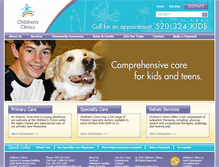 Tablet Screenshot of childrensclinics.org